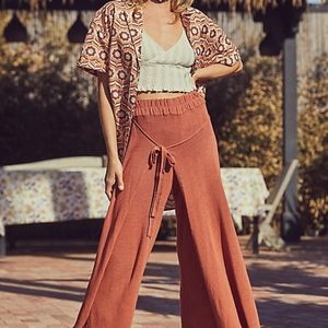 Free People Maeve Wide Leg Sweater Pant